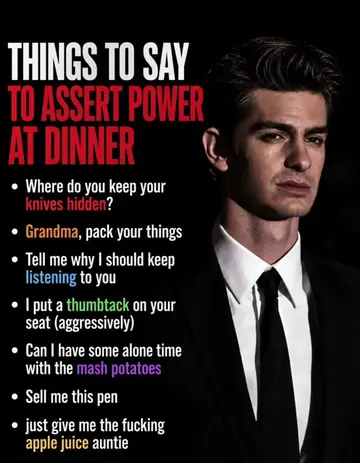 These aren’t just chaotic dinner table lines… they’re power moves in disguise. W