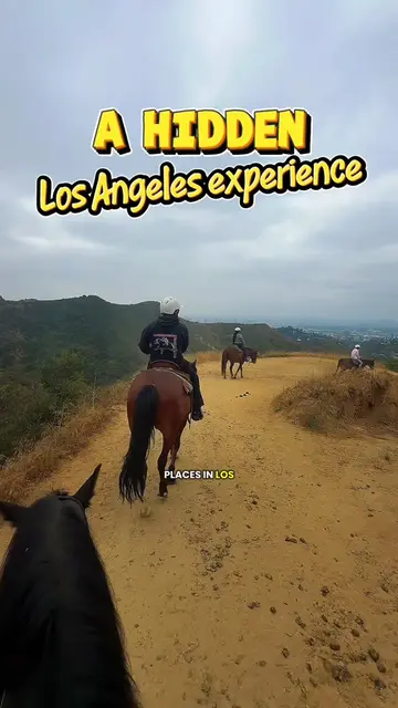Somehow I’ve lived in LA and never knew you could go horseback riding through th