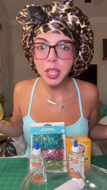 Making fireworks slime part 2, super crunchy edition because everyone told me th