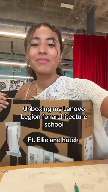 Guys I just unboxed my Lenovo legion gaming laptop for architecture school! She’