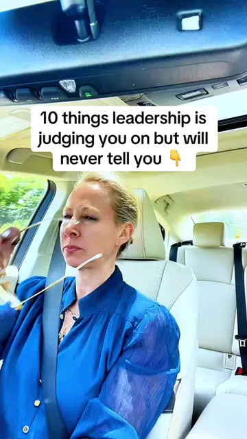 The 10 things leaders judge you on but won’t say out-loud… 1. How you handle str