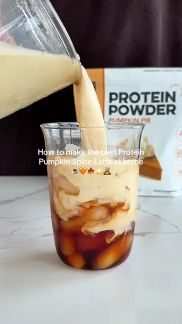 It’s PSL szn 🙂‍↔️ Spice up your latte with Pumpkin Pie Protein Powder for a cre