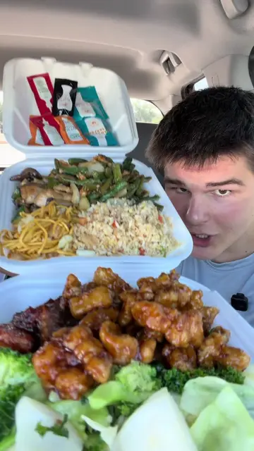 My Panda Express order #pandaexpress #fastfood #foodorder #mukbanger #FoodLover 