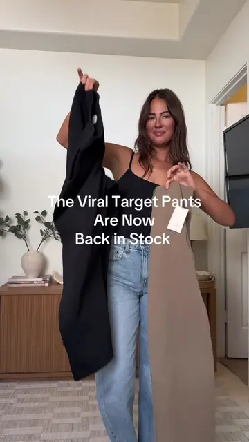 The viral target pants that sold out are finally back in stock! All linked in my