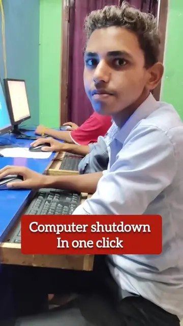🔥 Do you know? How to Shutdown Windows Computer in Just 1 Click? 😱💻 | Windows