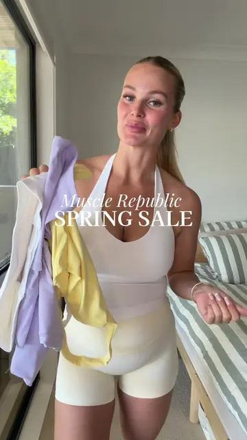 @Muscle Republic spring sale is LIVE 🌸 Up to 40% off the spring edit + an extra