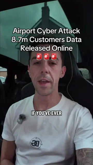 Airport Cyber Attack - 8.7m customers data has been leaked online  #travelnews #
