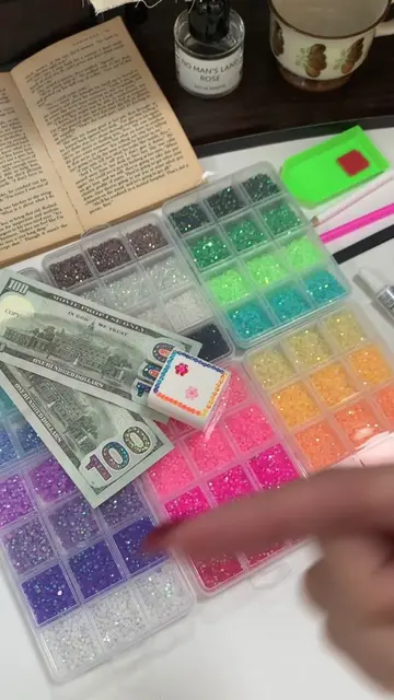 This is your sign to get a bedazzling kit for you and your daughters #diyrhinest