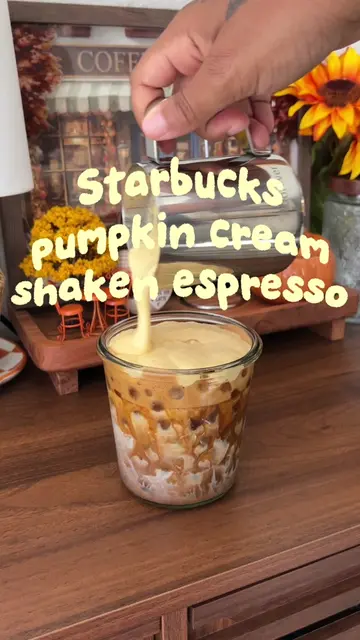Starbucks pumpkin cream shaken espresso, the cold foam was so good I’m usually a