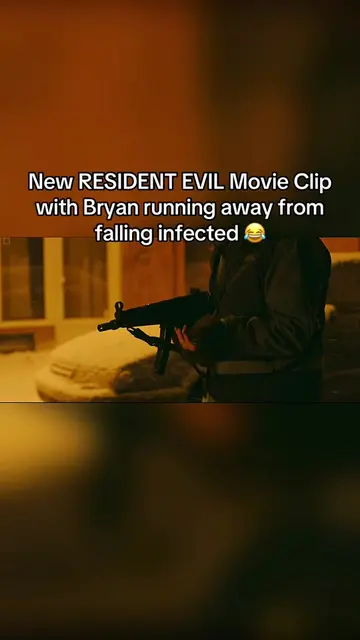 Here is a New RESIDENT EVIL Movie Clip with Bryan running away from  falling inf