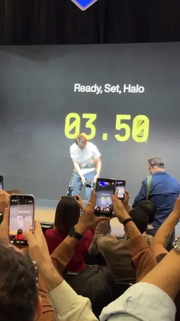 You can put on the Halo Skeleton in less than 20 seconds. (It may take a little 