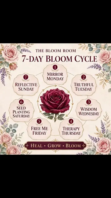 🌺✨💛THE BLOOM ROOM: OUR 7-DAY BLOOM CYCLE 💛✨🌺 Healing is not one single actio