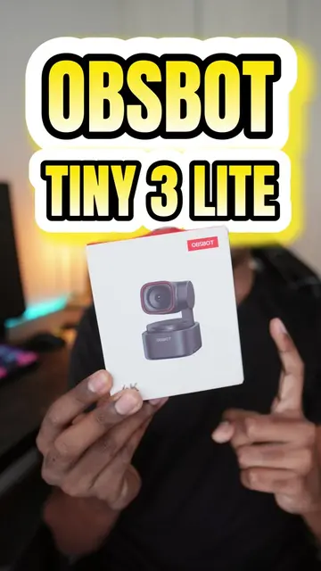 OBSBOT Tiny 3 Lite - Webcam Ai 4K Paling Murah Dengan Auto Tracking ✨ #obsbot #t