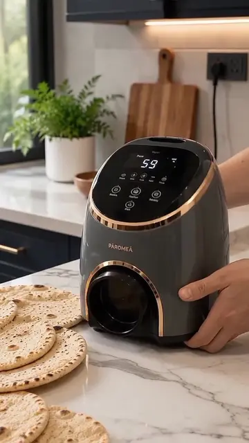 Automatic Roti & Flatbread Maker 🤖🍞 Perfect Everyday Kitchen Gadget! #KitchenG