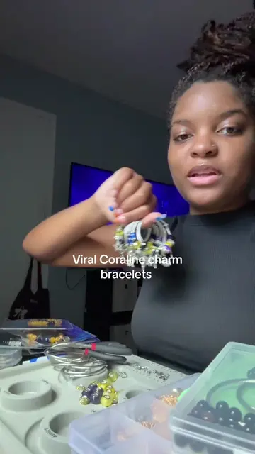 The viral coraline charm bracelets!! I’m so happy and so thankful for everyone w