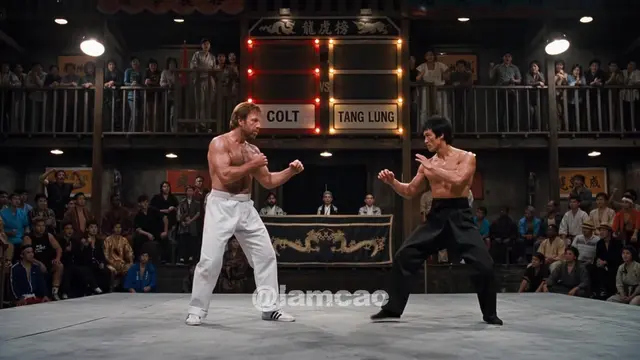 15 years later (1987), two legends and one final rematch at The Kumite (Bloodspo