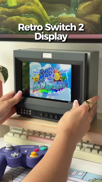 Retro games just hit different. 🎮✨ Our Retro Nintendo Switch 2 Stand brings a l