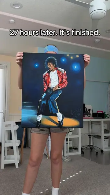 IT'S DONE!!!! #art #painting #michaeljackson #acrylic #hyperrealism
