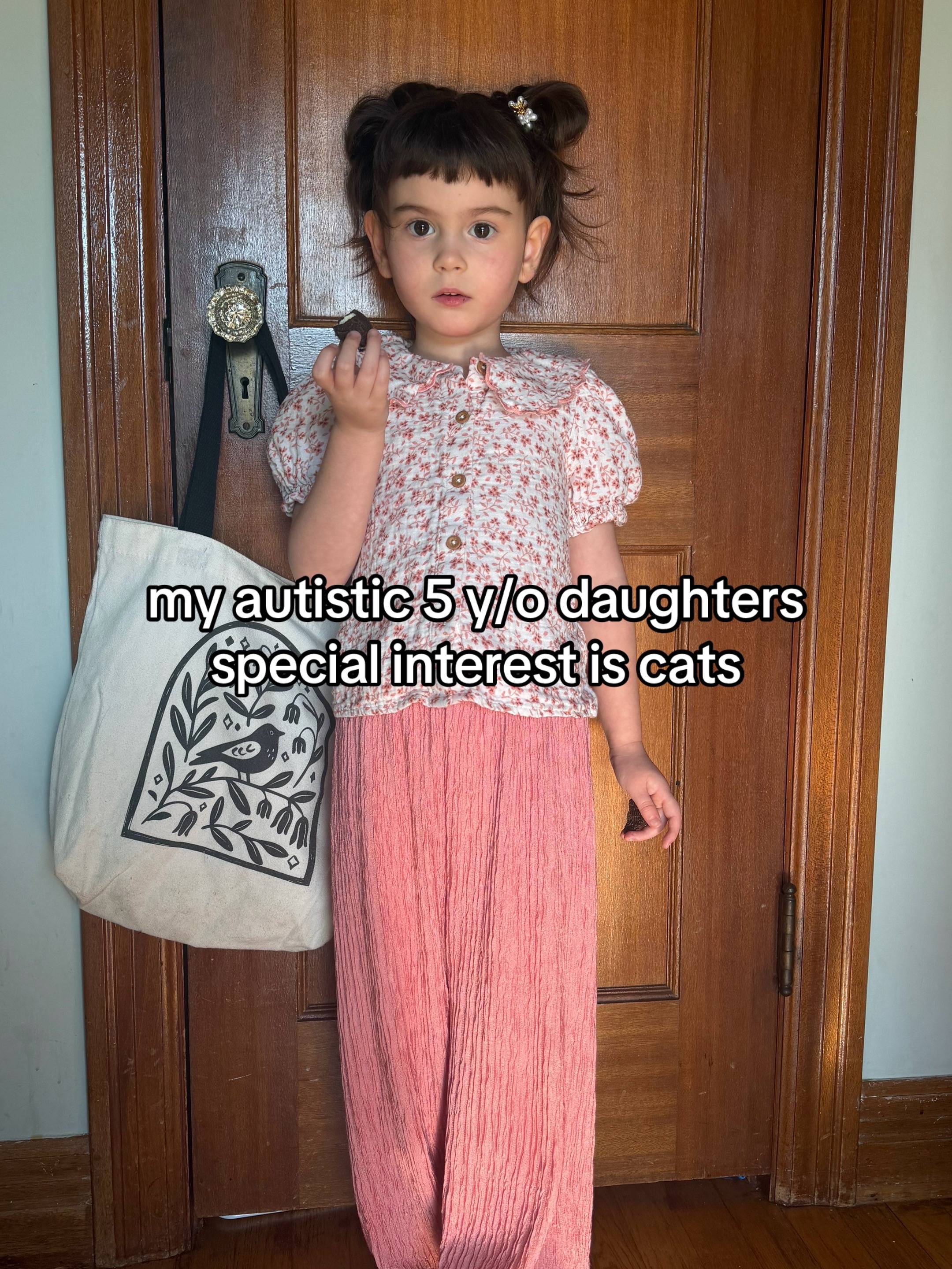 yes she wore them for family photos too btw #fyp #autism #specialinterest #cats 