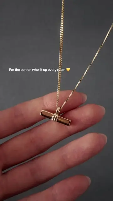 Our T-Bar self fill Ashes Necklace is solid 9ct gold, because that special perso