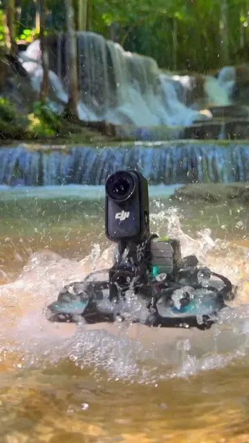 Every Drop Hits Different. DJI Osmo Nano shoots in 4K, so the mist, rock texture