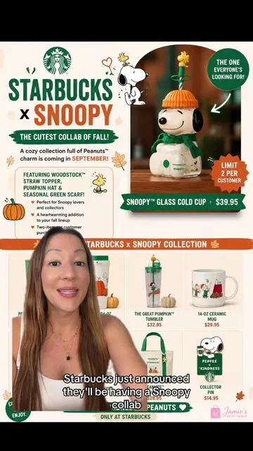 Starbucks in Snoopy Collab releasing on September 15th! ##creatorsearchinsights#
