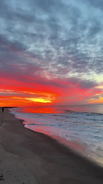 Best song best start to the morning best sunrise #sunrise #pinkskies #beachsunri