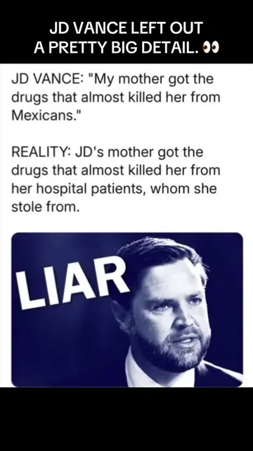 JD Vance has repeatedly connected his mother’s addiction story to drugs crossing