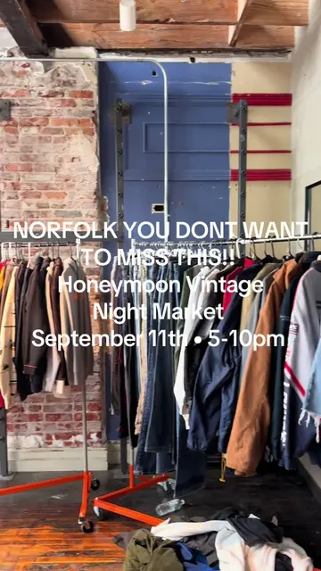 NORFOLK WE’RE BACK FOR ANOTHER HONEYMOON VINTAGE NIGHT MARKET!!!! 🍯🌑 FRIDAY, S