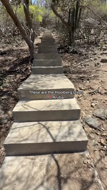 600 steps in the Aruban sun☀️ Have you climbed the stairs? It wasn’t bad at all.