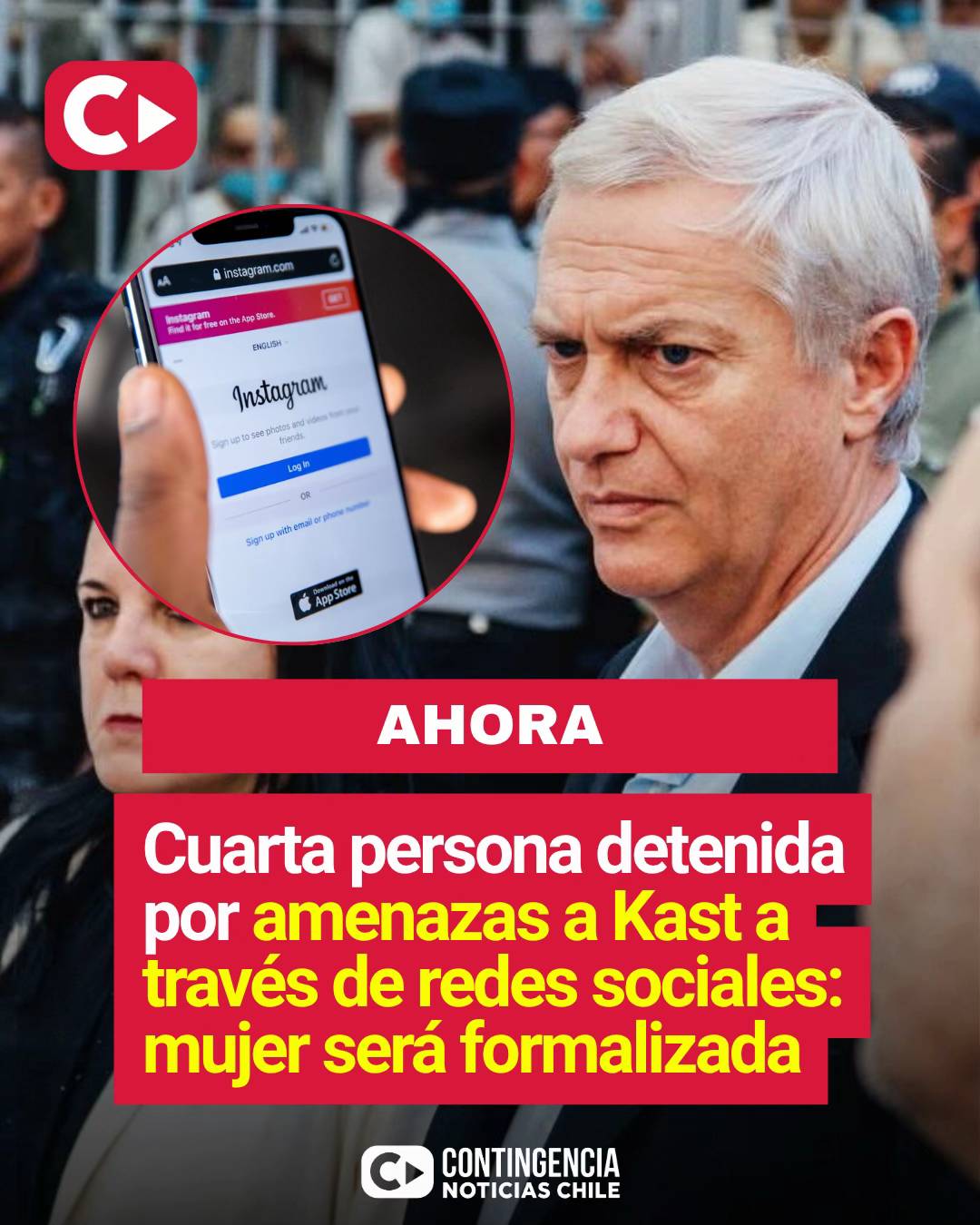 Una mujer fue detenida este jueves por el delito de amenaza de atentado contra l