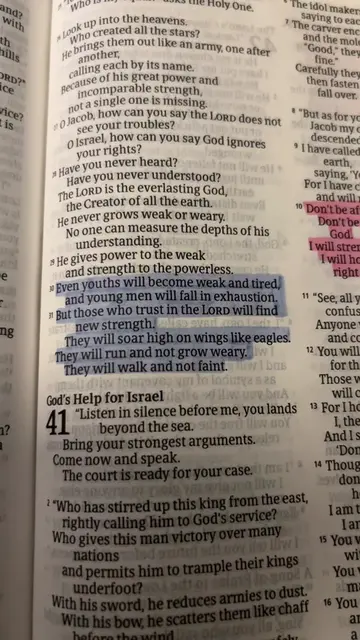 Isaiah 40:30-31 | it’s normal to struggle but do it together with God. He will g