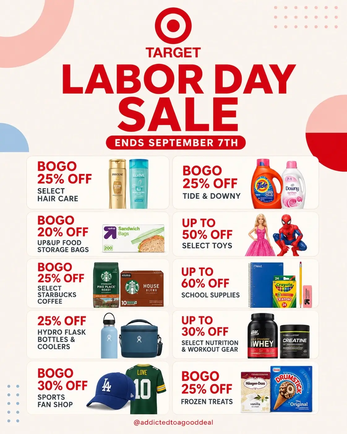🚨 TARGET LABOR DAY SALE 🚨 The savings are GOOD, but they won’t last! 🛍️🔥 Fro