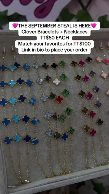 🍀✨ THE SEPTEMBER DEAL IS HERE! 😍💕 Your favourite stainless steel clover jewel