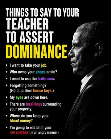 These phrases are important because dominance is 90% confidence and 10% making t
