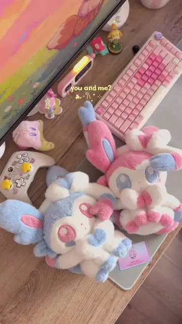 Tag your shiny Sylveon 🩵 Plushies are from @Puffo Goods  #sylveon #pokemonlover