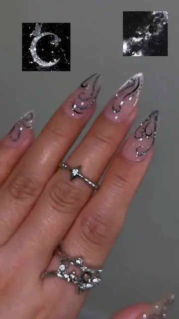 🖤✨ How Would You Like to Name This Design? 🙌 🛒Using Vettsy: ✨Reflective Nail 