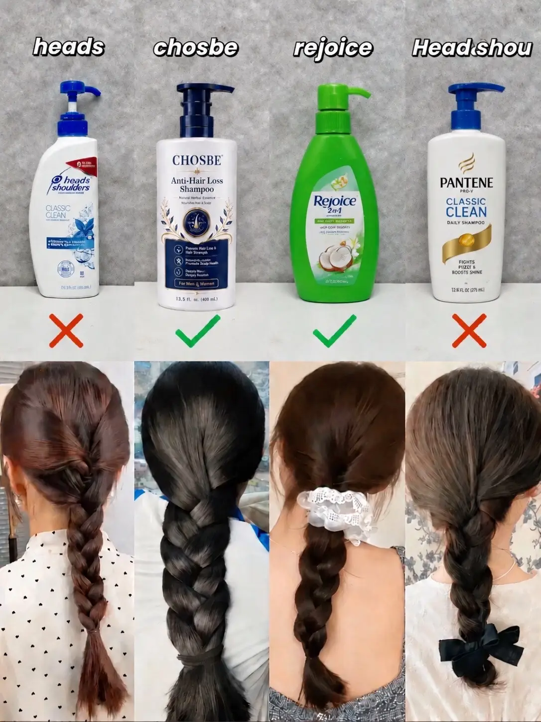 Shampoo test: which one actually gives you thick healthy hair?#NewMomHair #Shamp