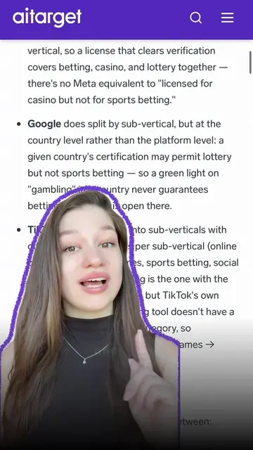 Before launching a betting creative on TikTok, check these three important requi