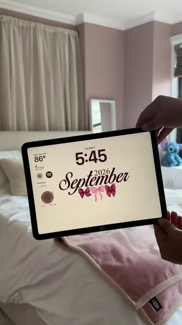 let’s customize my ipad for september! wallpapers are available in my bio & foll