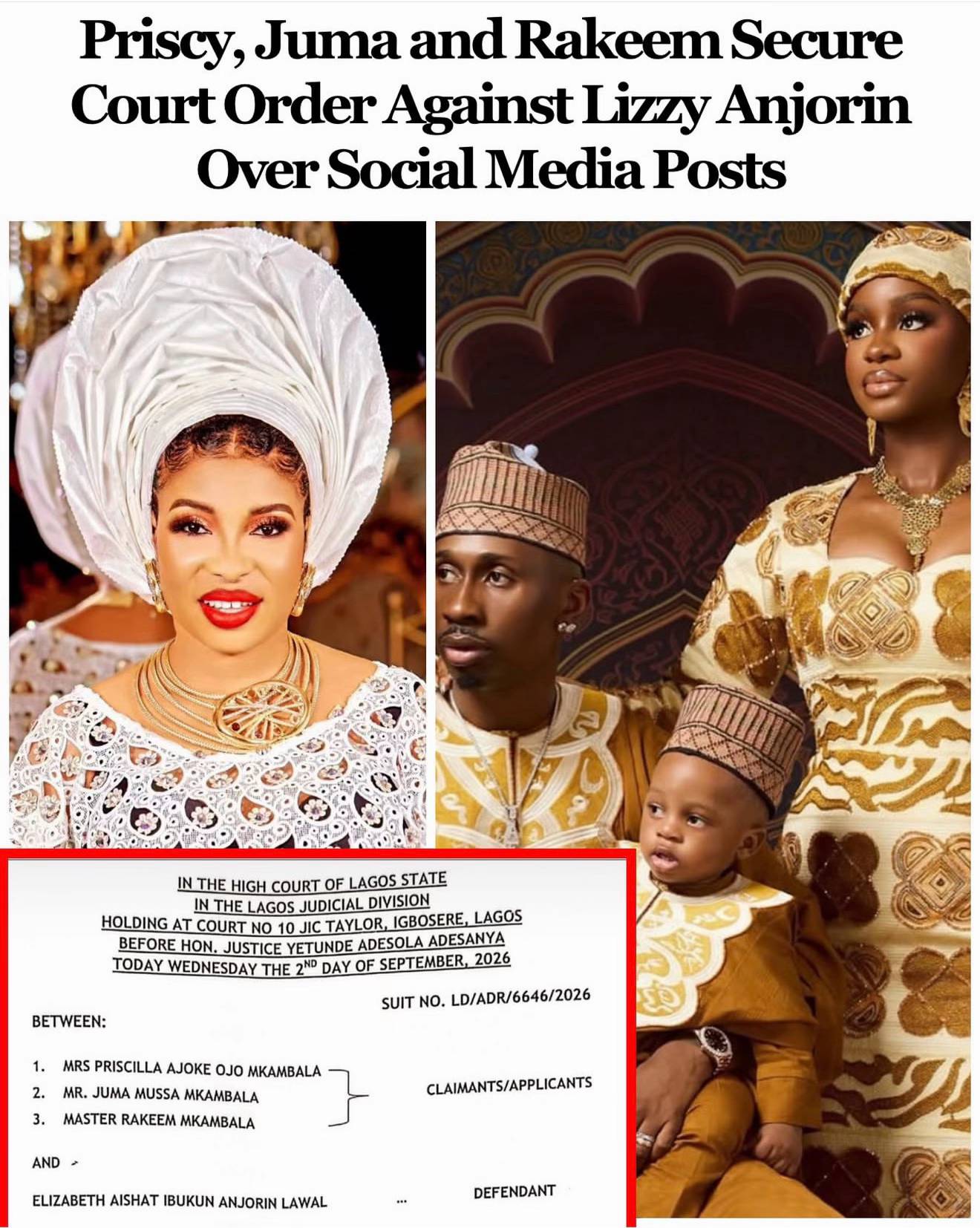 #priscillaojo takes legal actions against #lizzyanjorin as she slams her with a 