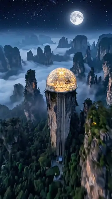 I built a luxury beautiful house on the mountain top #building #beautiful #satis