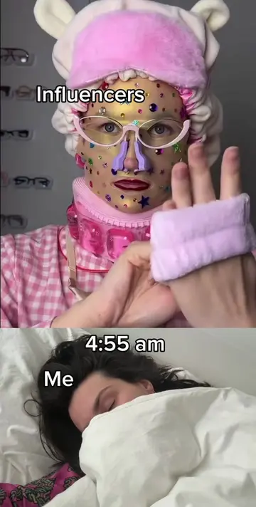 Influencers vs me Day 332 😴😴 Follow the original @Butenk_nataliia 🫰🏻 #Beauty