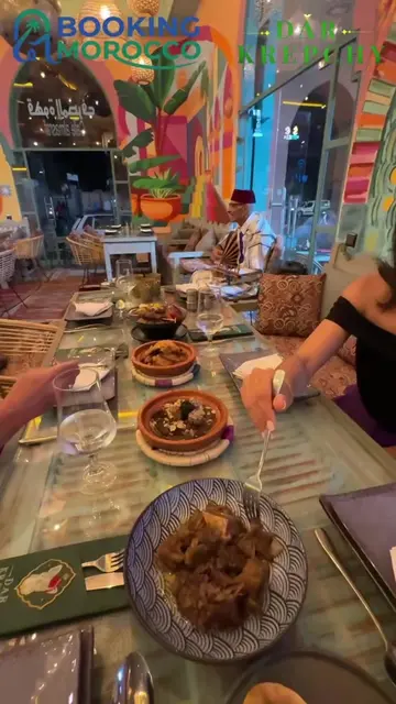 Dar Krepchy is a refined Moroccan restaurant in the heart of Marrakech, offering