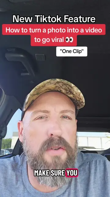 This is how to use this new TikTok Feature to turn a photo into a video to go vi