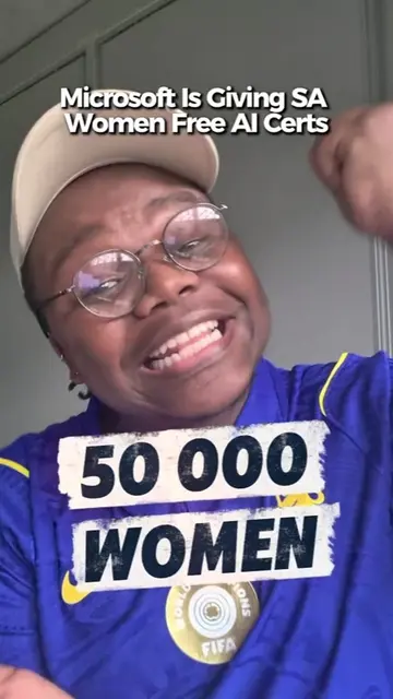DM me "Microsoft" for the link 🫡 Microsoft is giving 50,000 South African women