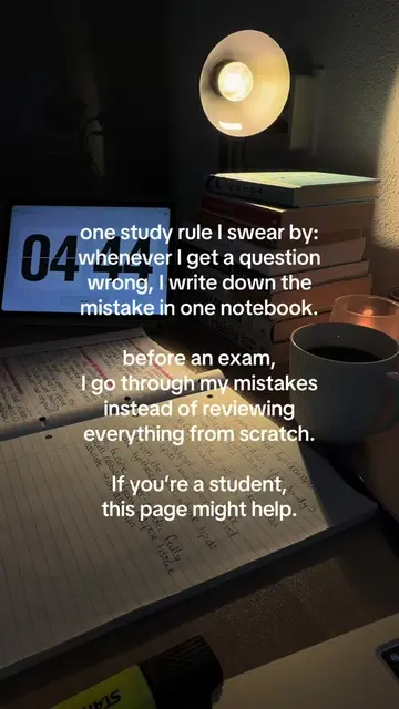 Mistake book 👌🏽 #studytok #StudyTips #students #back2school #studying 