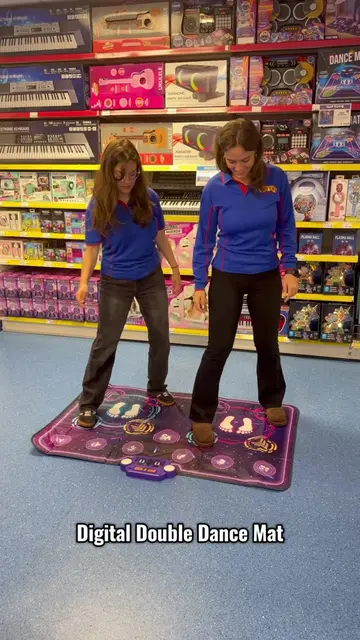 Wirelessly connect music for solo or two-player fun! This Digital Double Dance M