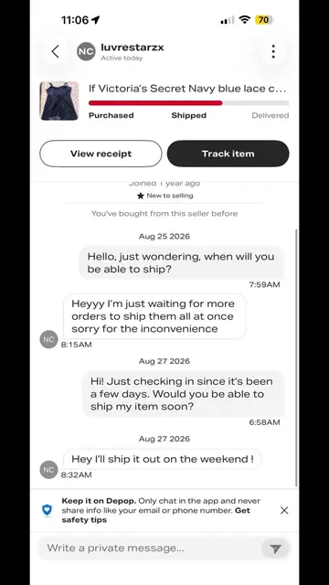 POV: you get ur order 2 weeks later in a crushed box with a rude note written on