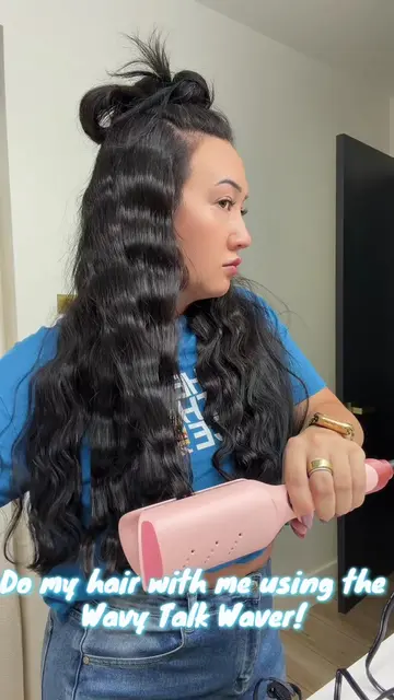 Is the WavyTalk Beach Waver actually worth it? 👀🌊 Let’s try her out. #WavyTalk